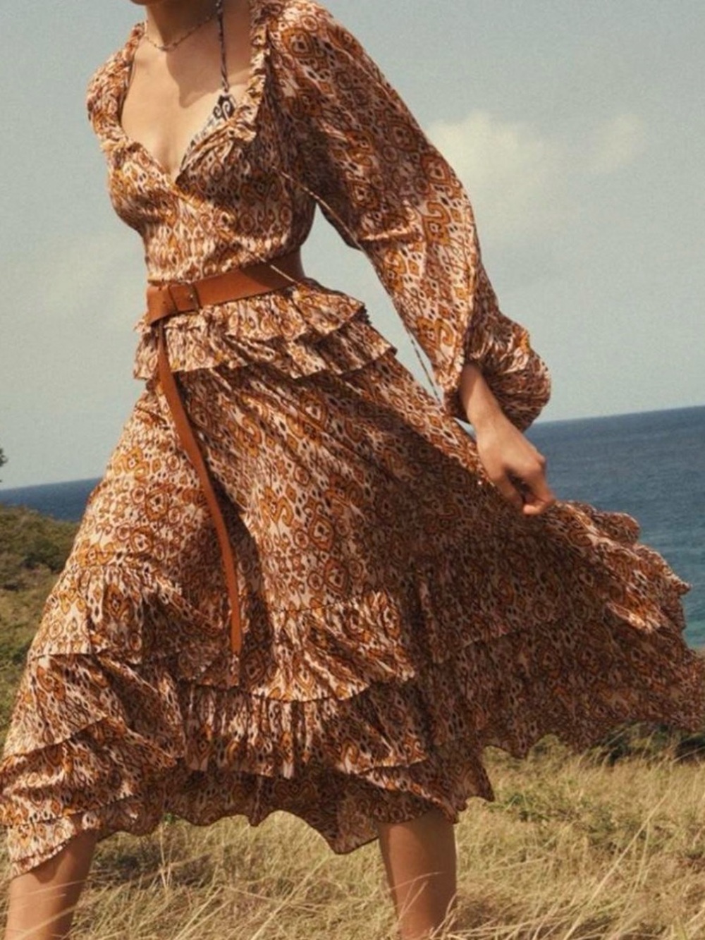 Zimmermann Wylie Frill Maxi Dress
